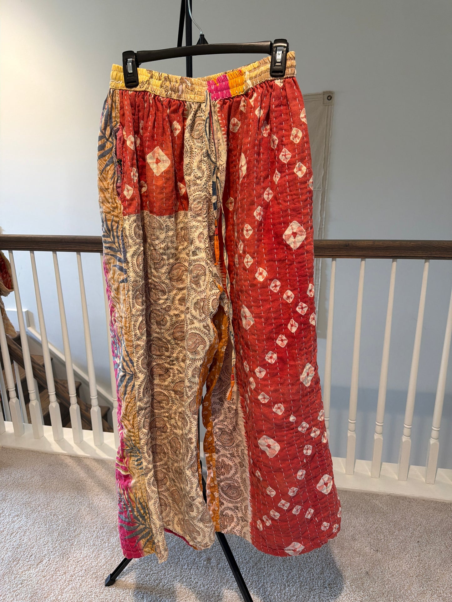 Reversible Kantha Pants