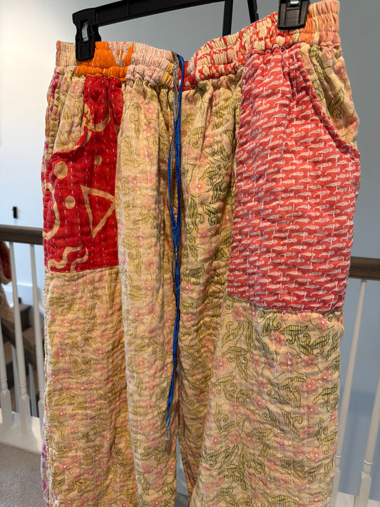Reversible Kantha Pants