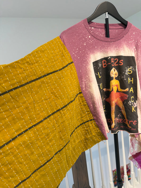 Kantha B-52s pullover top AND we can repurpose your tee
