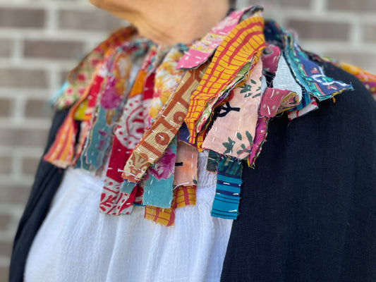 Up-cycled Fabric Scrap Collar