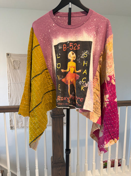 Kantha B-52s pullover top AND we can repurpose your tee