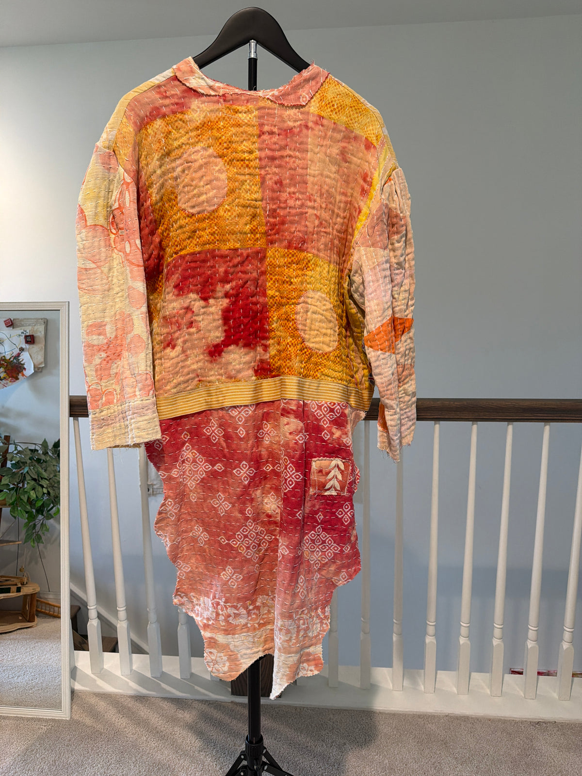 Kantha jacket with tails