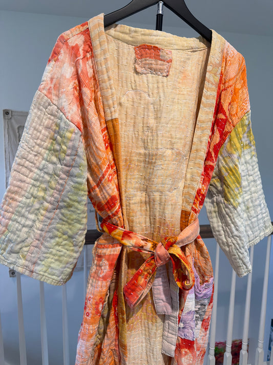 Vintage Kantha full length reversible tunic