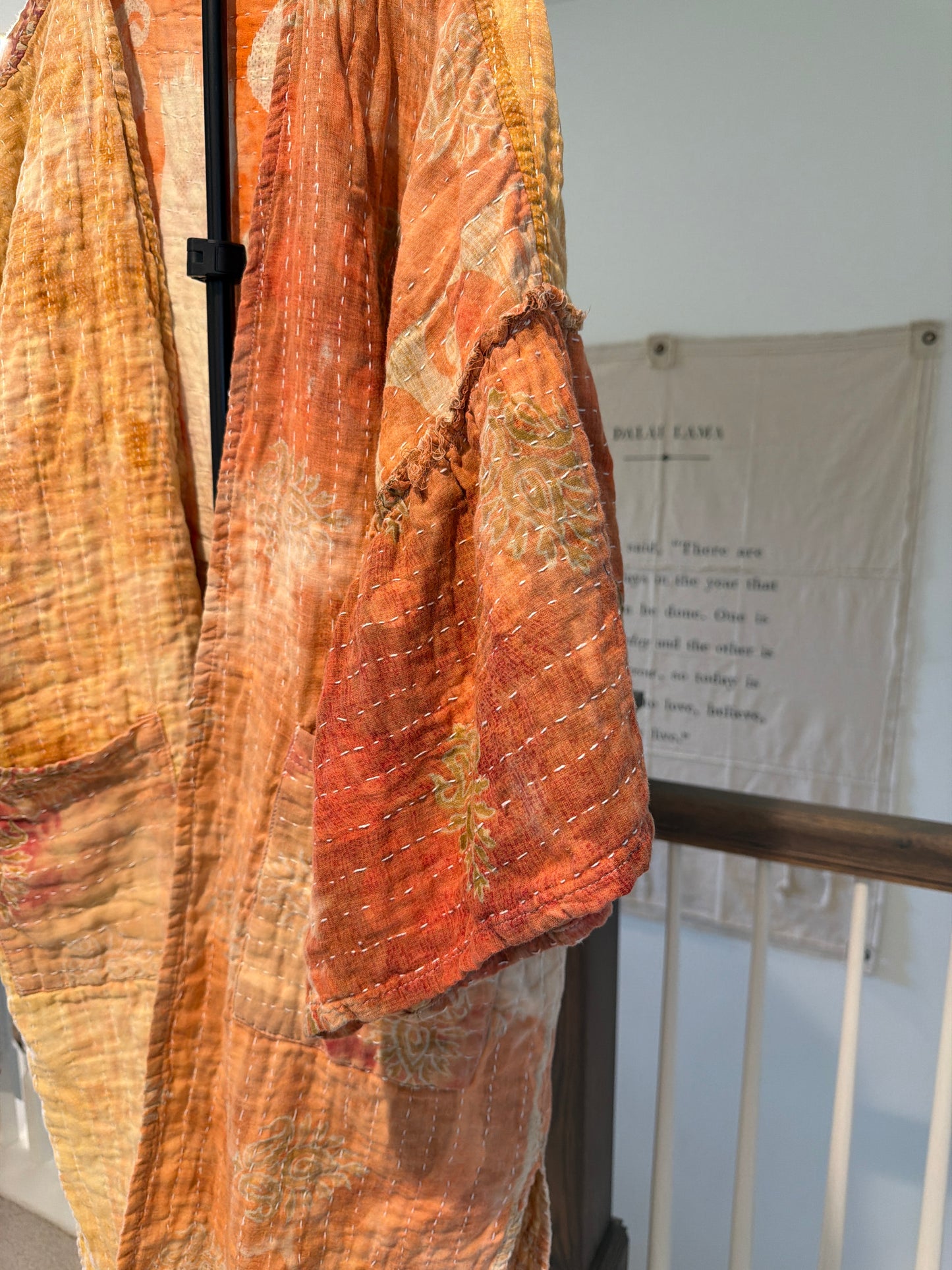 Vintage Kantha reversible tunic - jacket