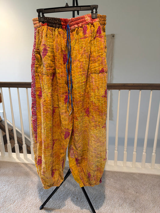 Reversible Kantha Pants