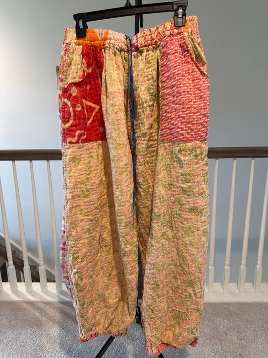Reversible Kantha Pants