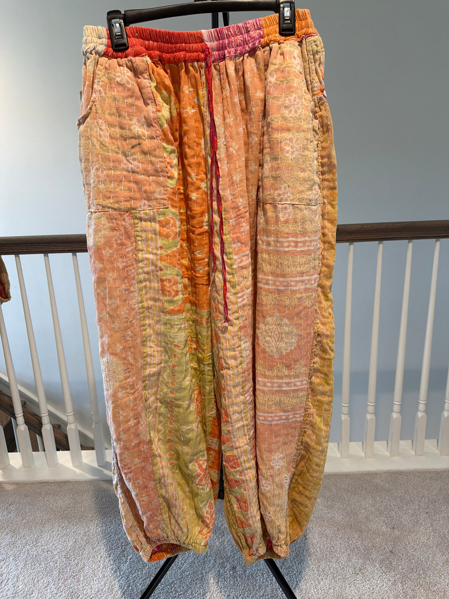 Reversible Kantha Pants