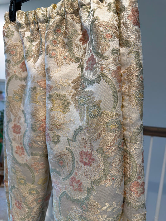 Floral Jacquard Tapestry Pants