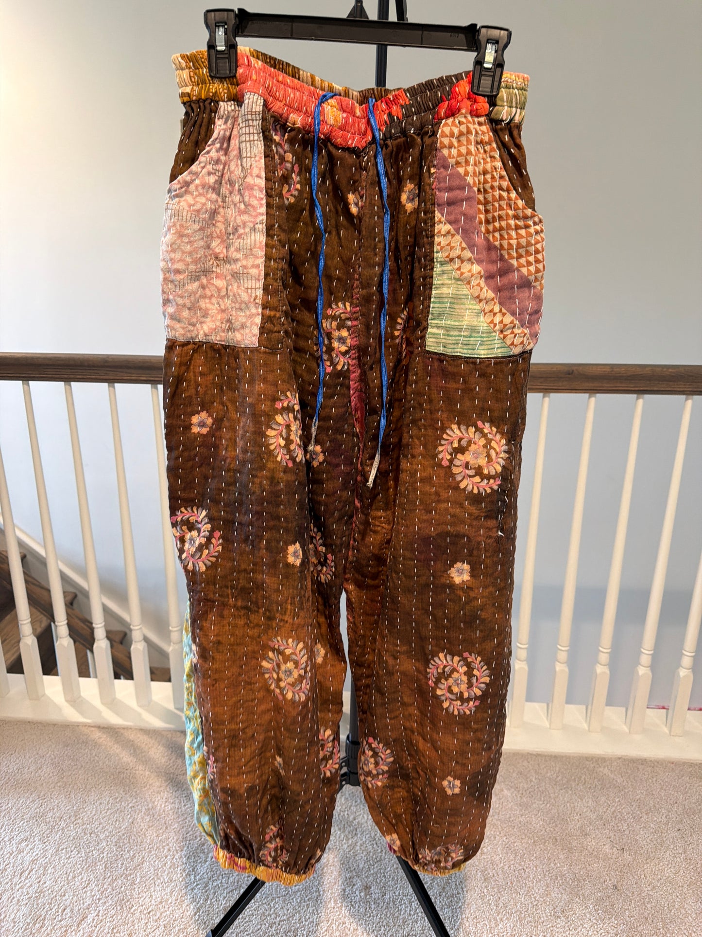 Reversible Kantha Pants