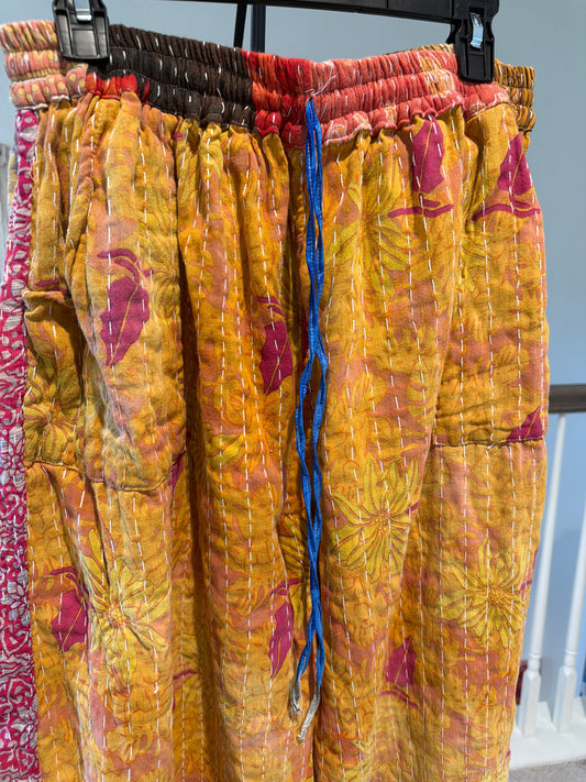 Reversible Kantha Pants