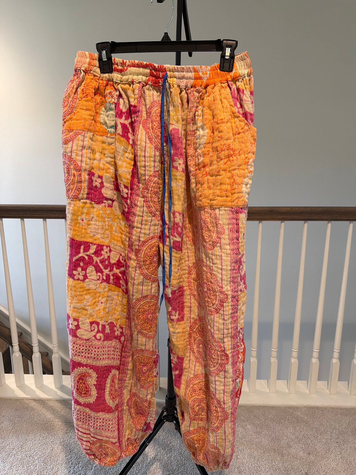 Reversible Kantha Pants