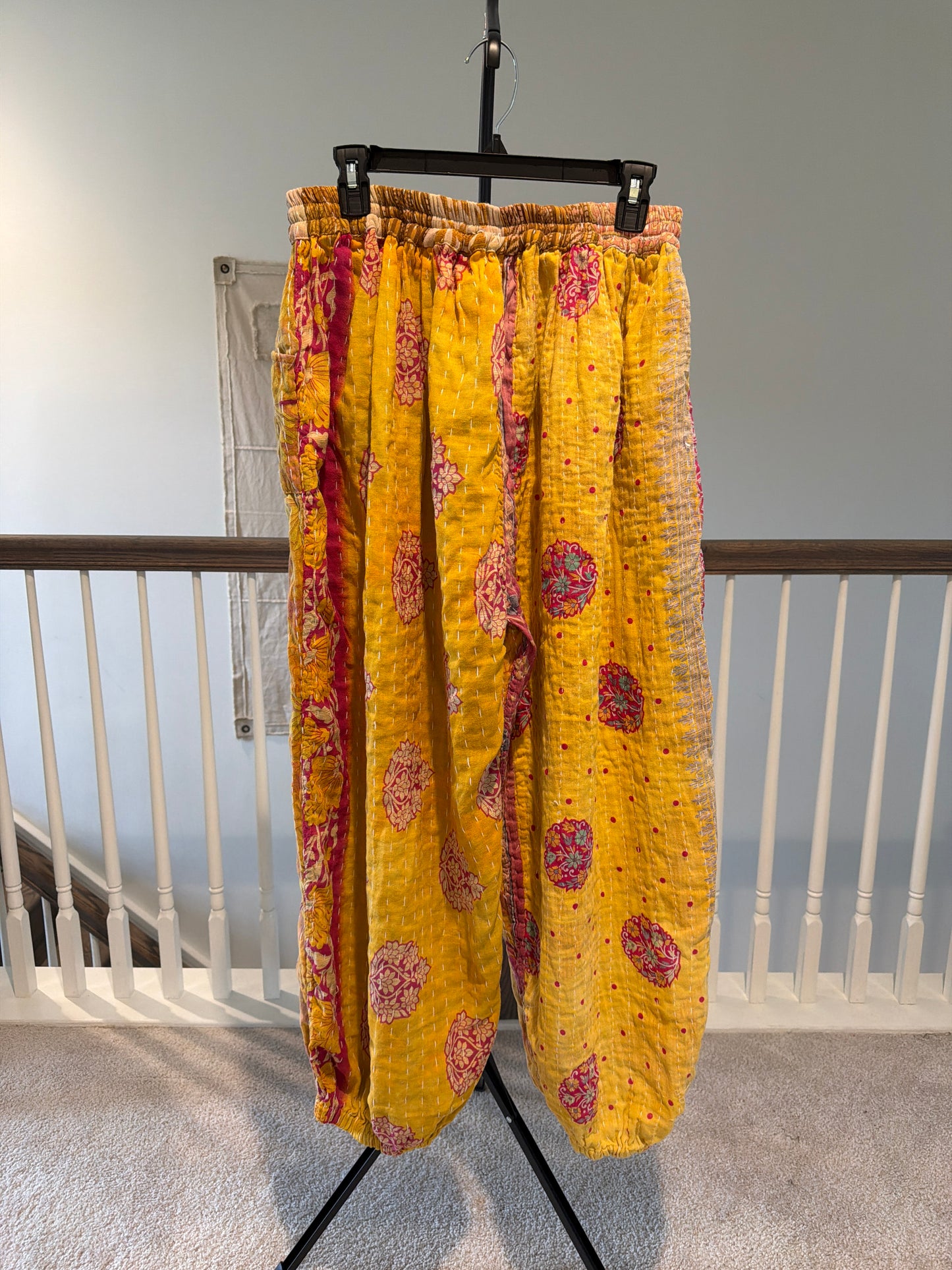 Reversible Kantha Pants