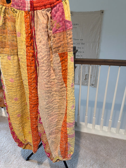 Reversible Kantha Pants