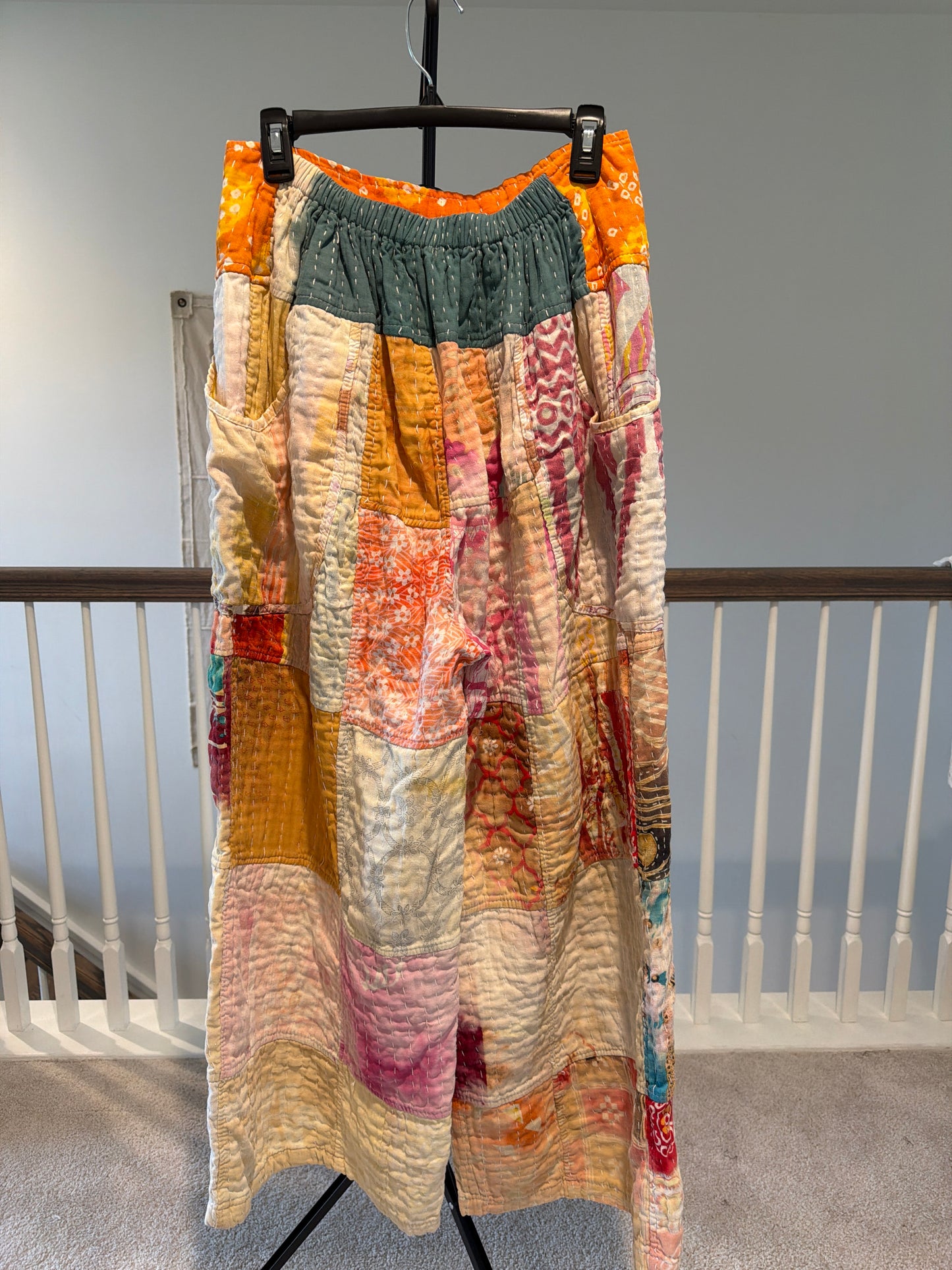 Patchwork Kantha Pants