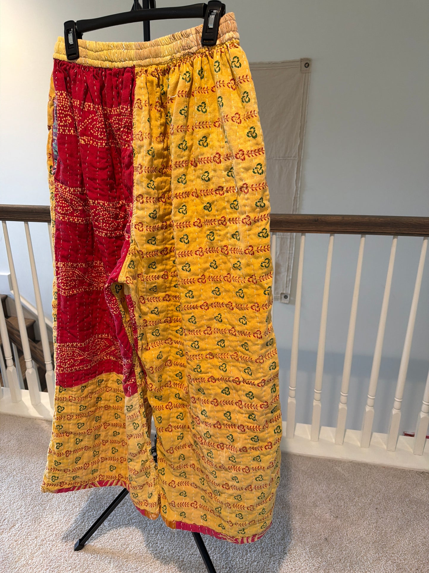 Reversible Kantha Pants