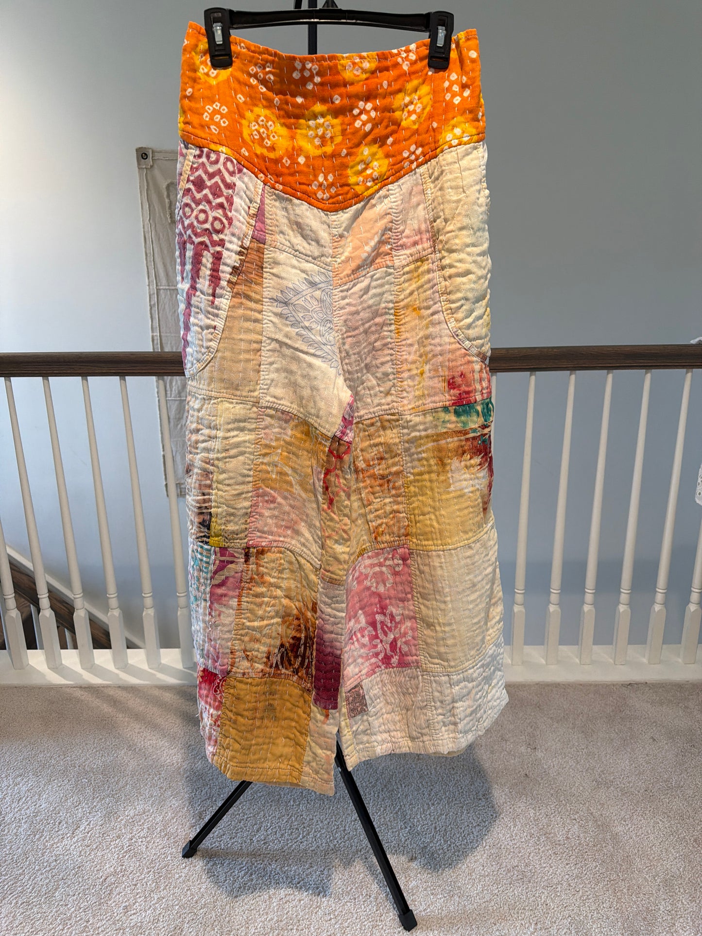 Patchwork Kantha Pants