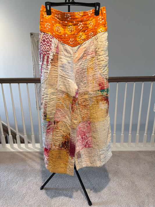 Patchwork Kantha Pants