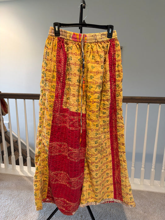 Reversible Kantha Pants