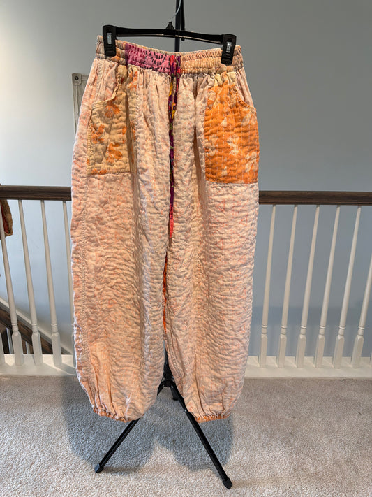 Reversible Kantha Pants
