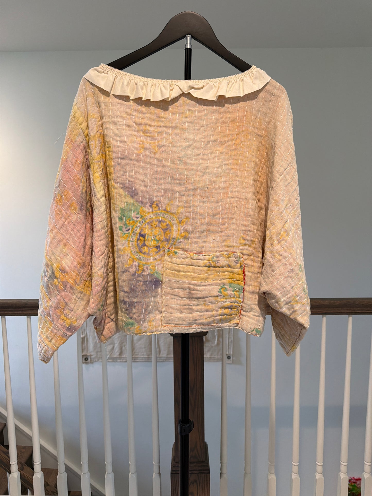 Kantha pullover top