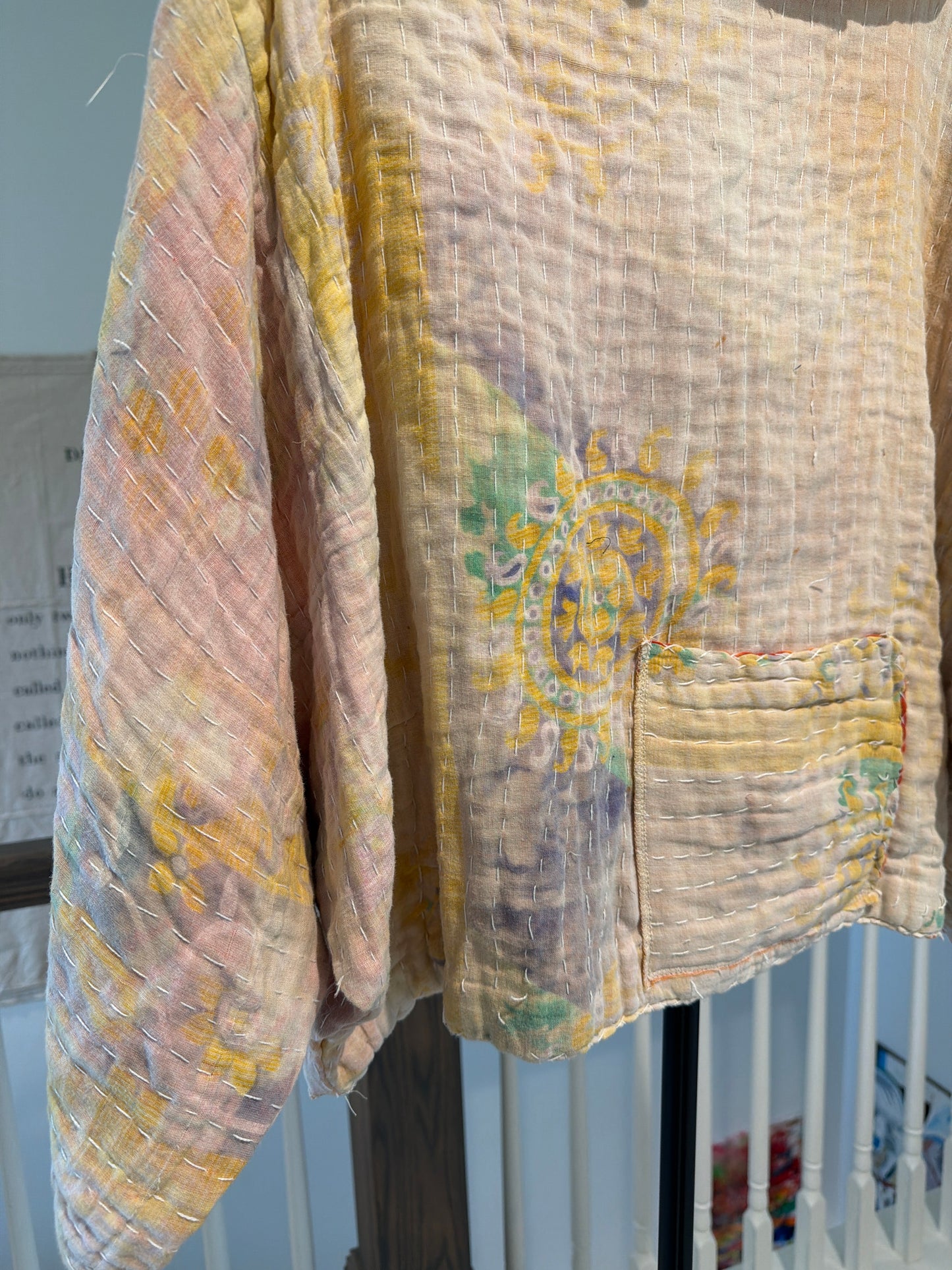 Kantha pullover top