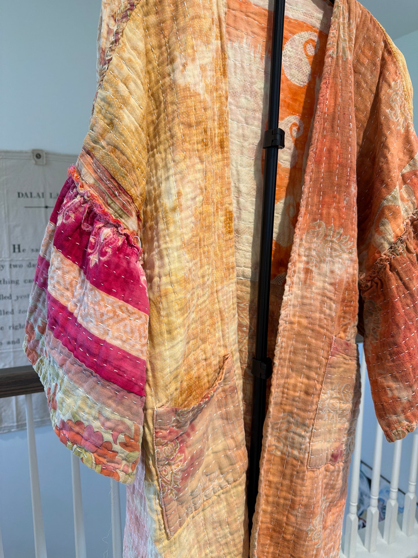 Vintage Kantha reversible tunic - jacket