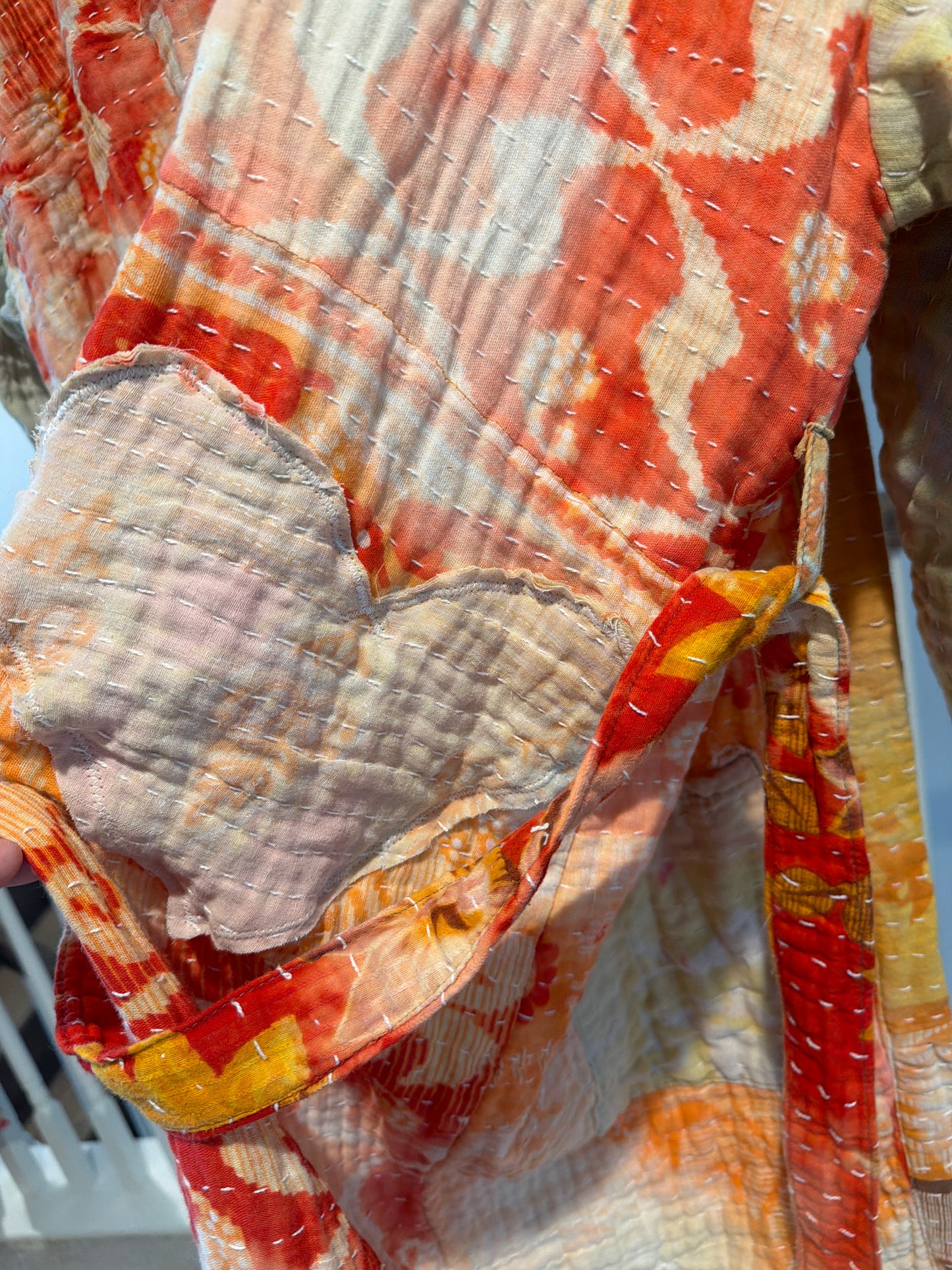 Vintage Kantha full length reversible tunic