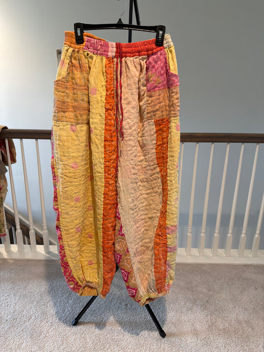 Reversible Kantha Pants