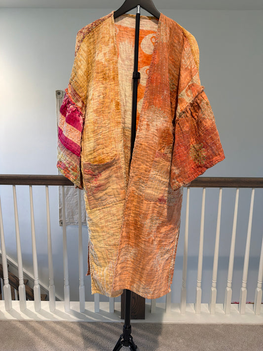 Vintage Kantha reversible tunic - jacket