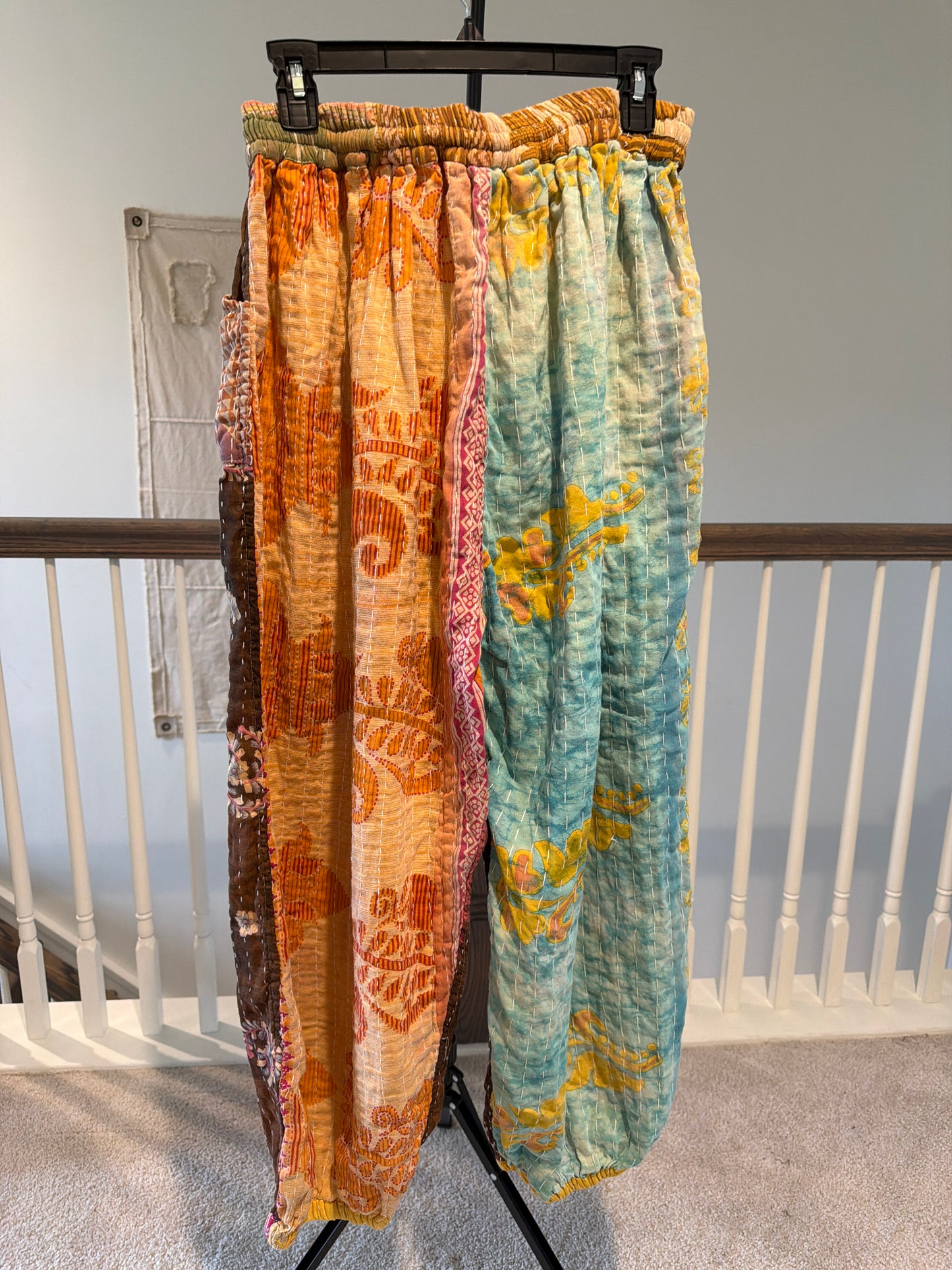 Reversible Kantha Pants
