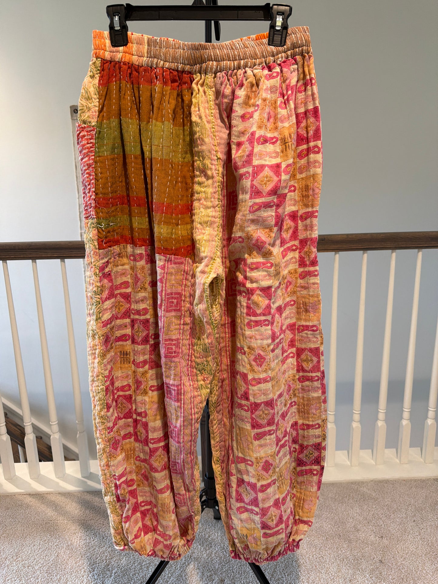 Reversible Kantha Pants