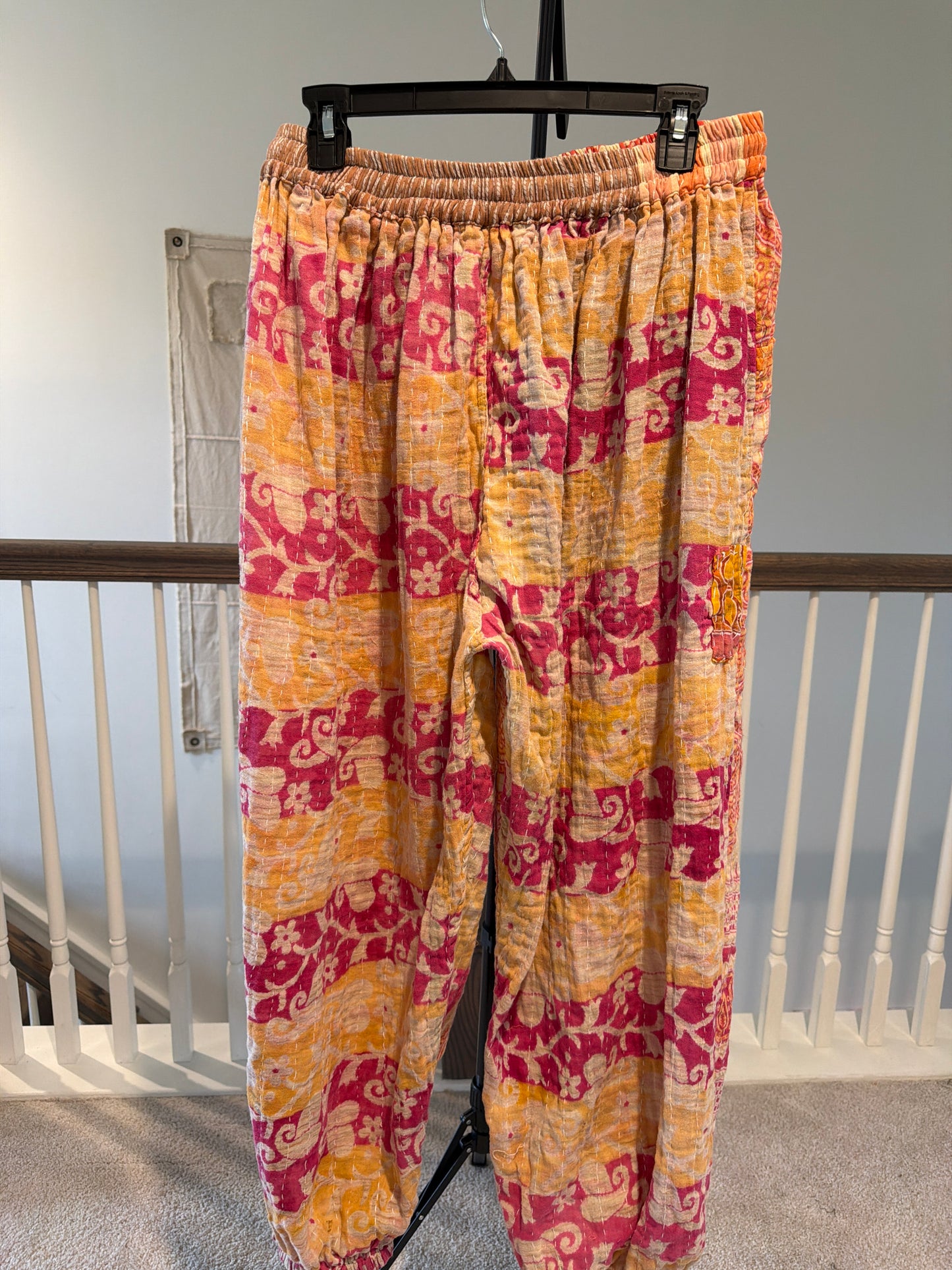 Reversible Kantha Pants