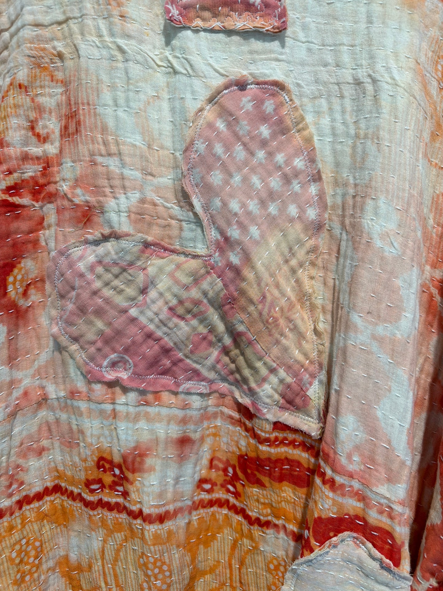 Vintage Kantha full length reversible tunic