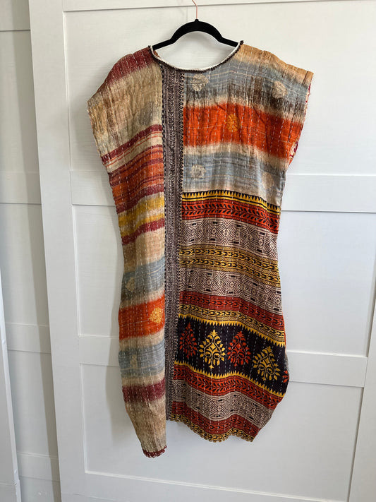 Kantha Cocoon Dress #1