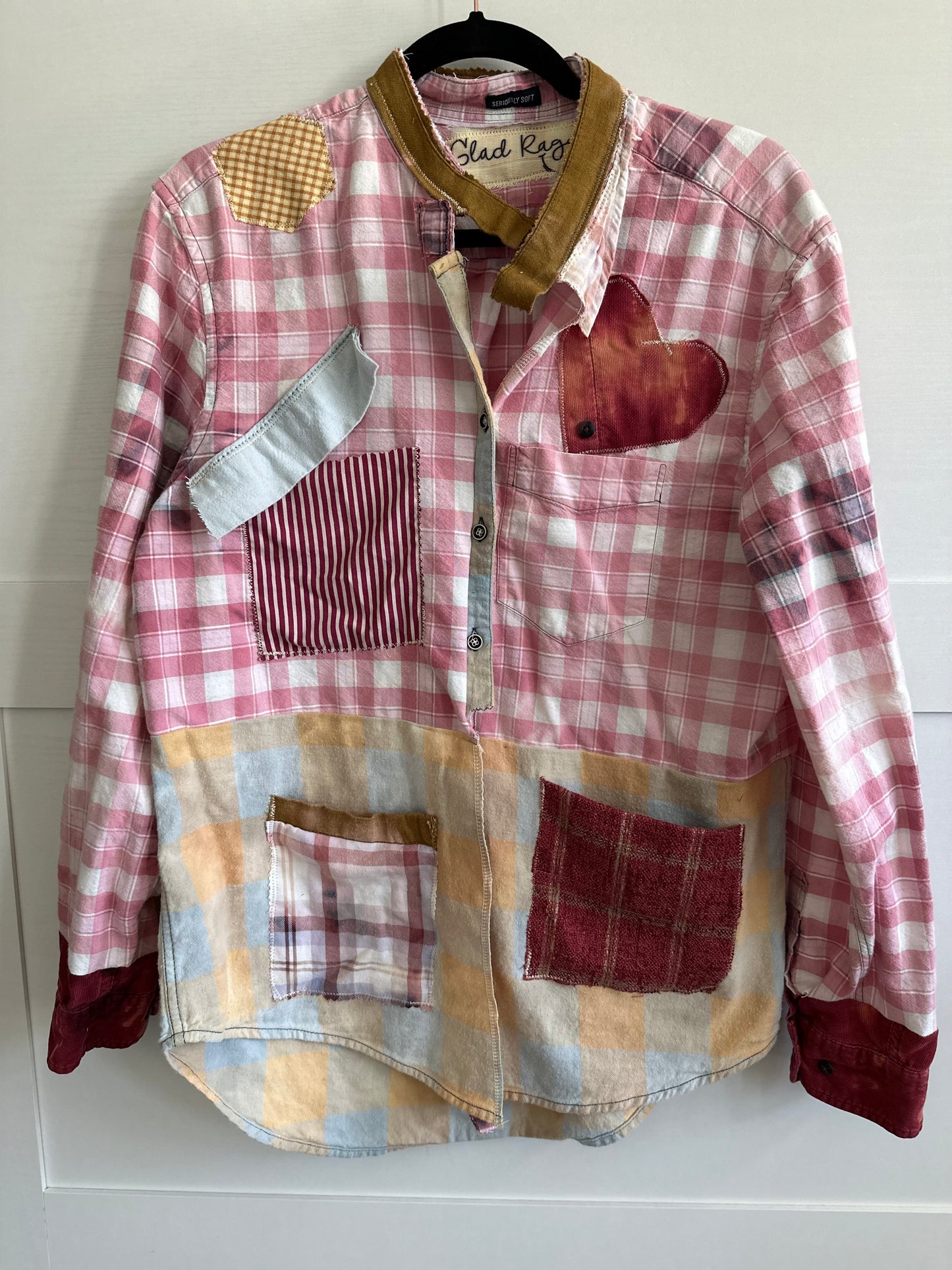 Mixmatch Plaid Shirt Jacket