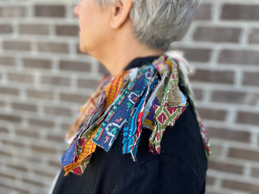 Up-cycled Fabric Scrap Collar